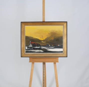 Paul Permeke (1918-1990) - Wintergezicht in gele lucht