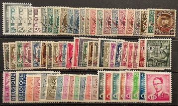Belgique 1929/1980 - Militaire + timbres de service -, Gestempeld