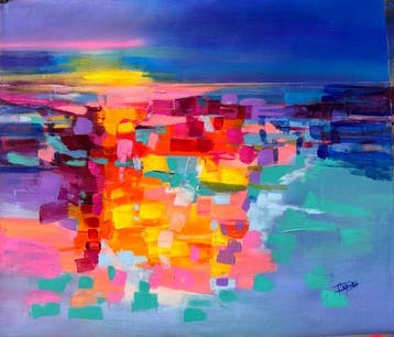 Isabel Tapias T - Marea de fuego. XL. No reserve . Obra