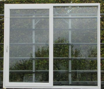 pvc schuifraam , schuifdeur , pui 250 x 220 wit, Ophalen of Verzenden, Schuifpui