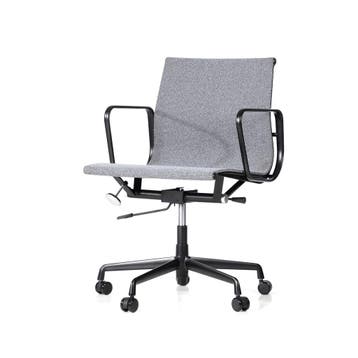 Bureaustoel EA117 Fabric Mesh black base lichtgrijs, Verzenden