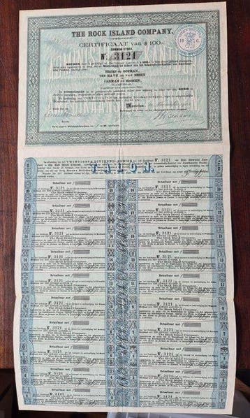États-Unis dAmérique. 100 Dollars - 1902 The Rock Island