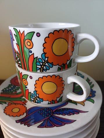 Villeroy & Boch - Tafelservies (6) - Porselein - Acapulco, Antiquités & Art