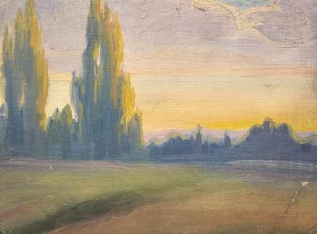 French Impressionist School (c.1910) - Twilight Landscape