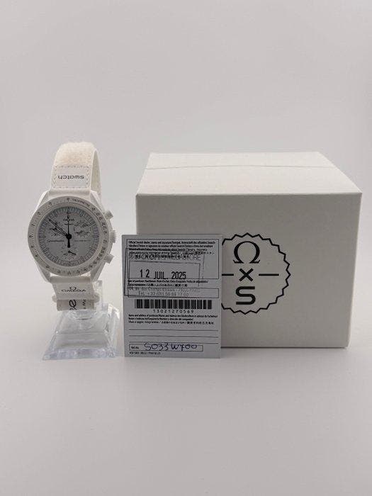 Omega x Swatch - Moonswatch - Mission to the Moonphase, Handtassen en Accessoires, Horloges | Heren
