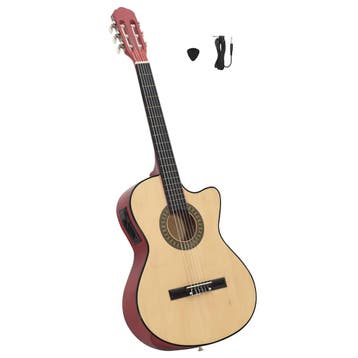 vidaXL Gitaar cutaway met equalizer 6 snaren western, Verzenden