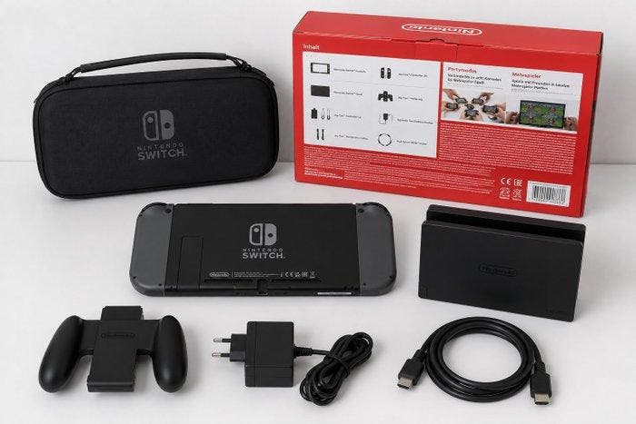 Nintendo - Switch - Nintendo Switch (Grau) - Spelcomputer, Games en Spelcomputers, Spelcomputers | Overige Accessoires