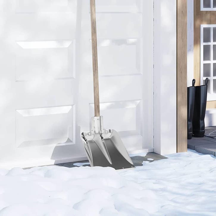vidaXL Schep Hoofd Zilver 43 x 32,5 cm Aluminium, Tuin en Terras, Hand-tuingereedschap, Nieuw, Verzenden