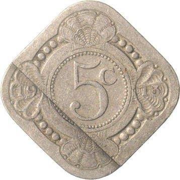 Nederland. Wilhelmina. 5 Cent 1913, 1914, 1923 & 1929
