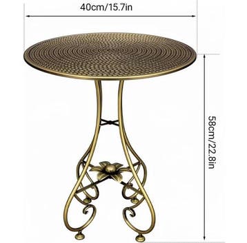 Jexin - Hand Painted Brass Color - Salontafel - Smeedijzer,
