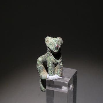Égypte ancienne Bronze Déesse Bastet. 2,8 cm de haut., Verzamelen