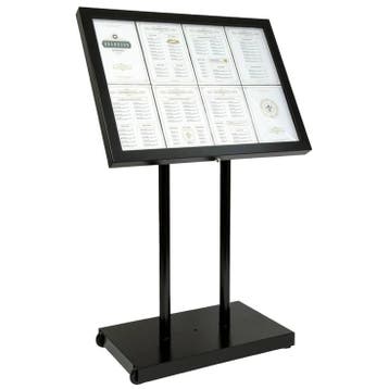 Menukast | BLACK STAR XXL | Zwart | 8x A4 | Verlicht |, Verzenden, Nieuw in verpakking