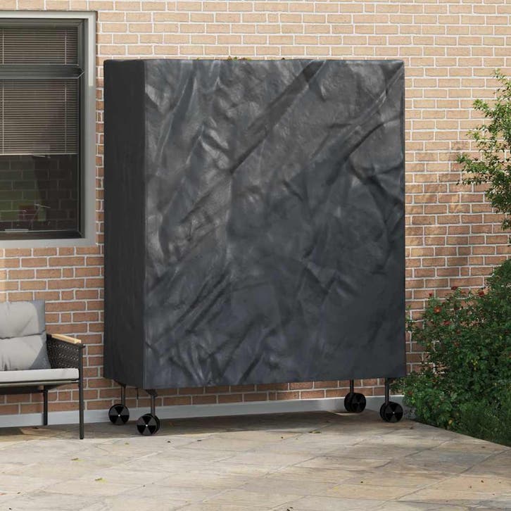 vidaXL Pingpong Tafelhoes Effen Zwart 165 x 70 x 185 cm Stof, Tuin en Terras, Tuinmeubel-accessoires, Nieuw, Verzenden