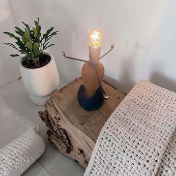 Terres de la Ville - Tafellamp - gesatineerd decoratief glas