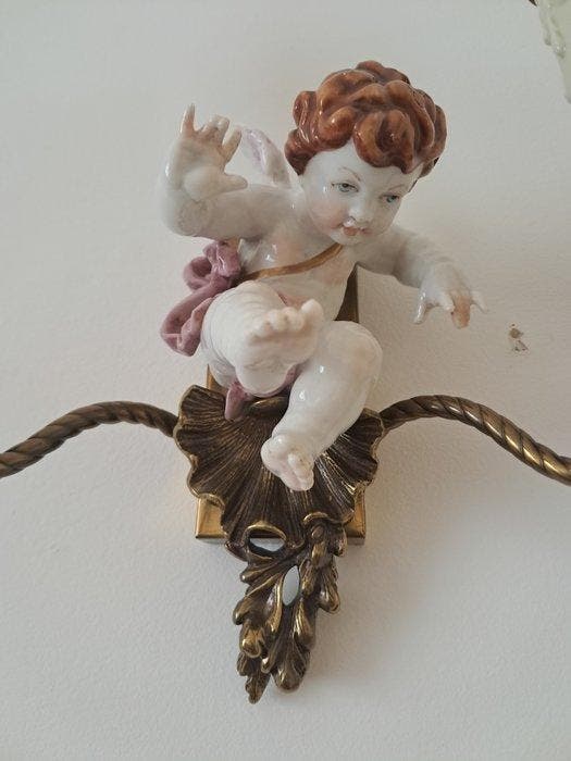 Applique murale - Porcelaine, Bronze, Antiek en Kunst, Curiosa en Brocante
