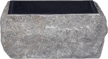 Gootsteen - 30x30x13 - cm - wastafel - marmer - zwart, Doe-het-zelf en Bouw, Verzenden, Nieuw