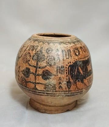 Indus Vallei Terracotta Terracotta-vaas / pot - 13 cm, Verzamelen