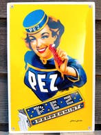 Emaille reclamebord PEZ Peppermint, Collections, Verzenden