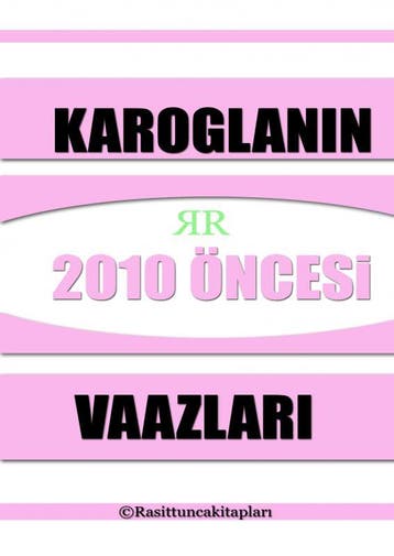 Rasit Tuncann 2010 Senesinden Önce Yapt Tasavvufi Vaazla, Verzenden, Rait Tunca