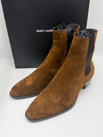 Saint Laurent - Enkellaarsjes - Maat: EU 43, Nieuw