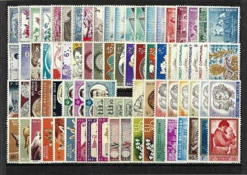 België 1960/1969 - postfris 10 jaargangen met alle blokken