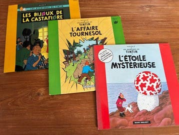 Tintin - 3 Tintin-vinylalbums, Livres