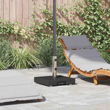 vidaXL Parasolvoet Zwart 41 x 41 x 37 cm Graniet, Verzenden
