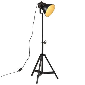 vidaXL Vloerlamp 25 W E27 35x35x65/95 cm zwart, Verzenden, Nieuw