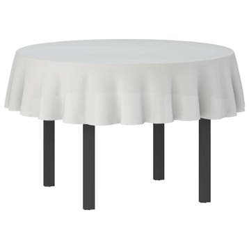 vidaXL Tafelkleed 5 st Rond Wit Ø 140 cm, Huis en Inrichting, Verzenden, Nieuw
