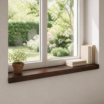 vidaXL Raamprofielen 2 st Donkerbruin 100 x 15 x 2 cm, Verzenden