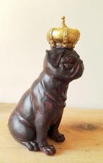 Figurine - Gekroonde hond - Résine
