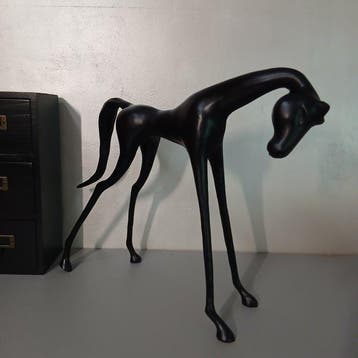 Sculpture, Grand poulain - 30 cm - Fonte