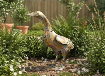 Duck - 48cm - Beeldje - Staal