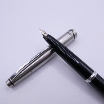 Sailor - Sailor Vintage Fountain Pen Black & Silver 18K WG