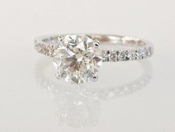 Bague de fiançailles - 18 carats Or blanc - 1.64ct. tw.