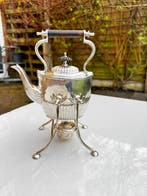 J.D & Co. - Victorian Queen Anne Style Tea Kettle on Stand