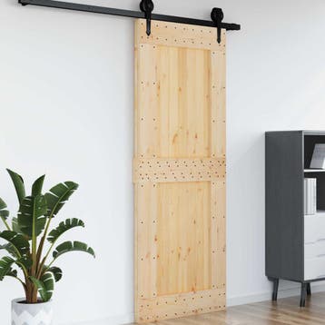 vidaXL Deur NARVIK 85 x 210 cm Massief Pine Hout, Doe-het-zelf en Bouw, Deuren en Vliegenramen, Verzenden, Nieuw