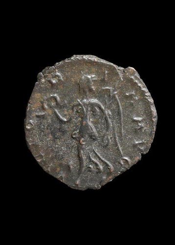 Oud-Romeins Brons Antoninianus van Tetricus I (Zonder, Antiek en Kunst