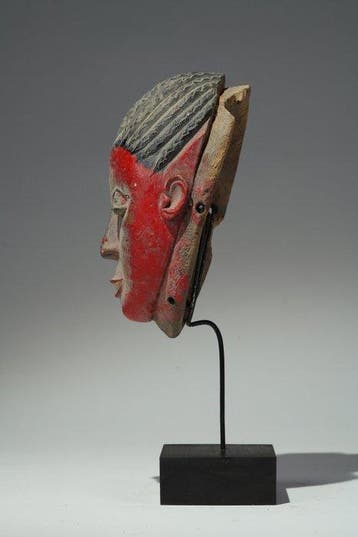 Een houten masker - Agni - Ivoorkust (Zonder minimumprijs)