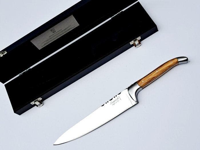 Laguiole - Chef Knife - incl. Certificate and luxury gift, Antiquités & Art, Antiquités | Ustensiles de cuisine
