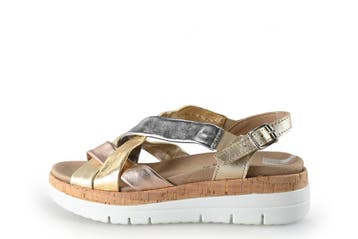Solemade Sandalen in maat 38 Goud, Overige kleuren, Verzenden, Sandalen of Muiltjes, Zo goed als nieuw