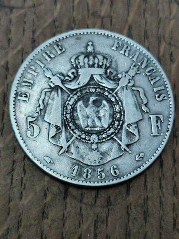 France. Napoléon III. 5 Francs 1856-A, Paris (Sans prix de, Postzegels en Munten