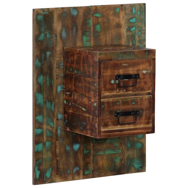 vidaXL Nachtkastje 60x32x80 cm massief gerecycled hout, Maison & Meubles, Chambre à coucher | Tables de chevet, Envoi