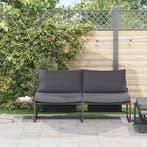 vidaXL Tuin Sofa met kussen Antraciet 200,5 x 70 x 85,5 cm, Tuin en Terras, Verzenden, Nieuw