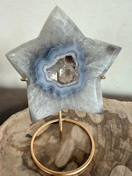 Agaat Kavel met verschillende items- 1004 g - (1), Verzamelen, Mineralen en Fossielen