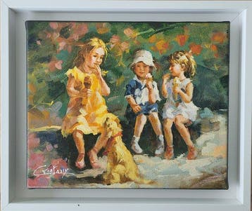 Francis Cristaux (1950) - Lheure des Glaces, Antiek en Kunst