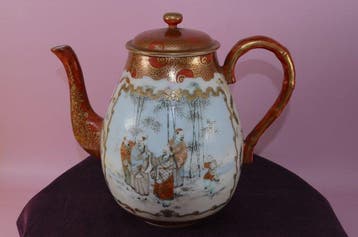 Theepot - Keramiek - Japanse Kutani-teepot