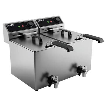 Friteuse | MODELL EF | Elektrisch | 8+8L | 60°C/200°C | 6kW, Verzenden