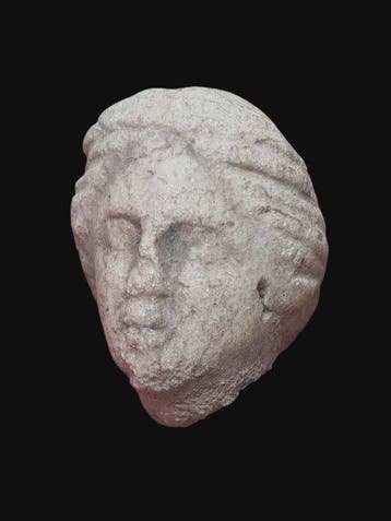 Oud-Romeins Marmer Stunning & Rare Big Goddes Head (Piece of