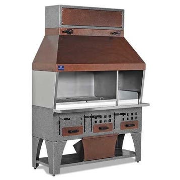 Houtskoolgrill | Incl. Luchtafvoersysteem |, Verzenden